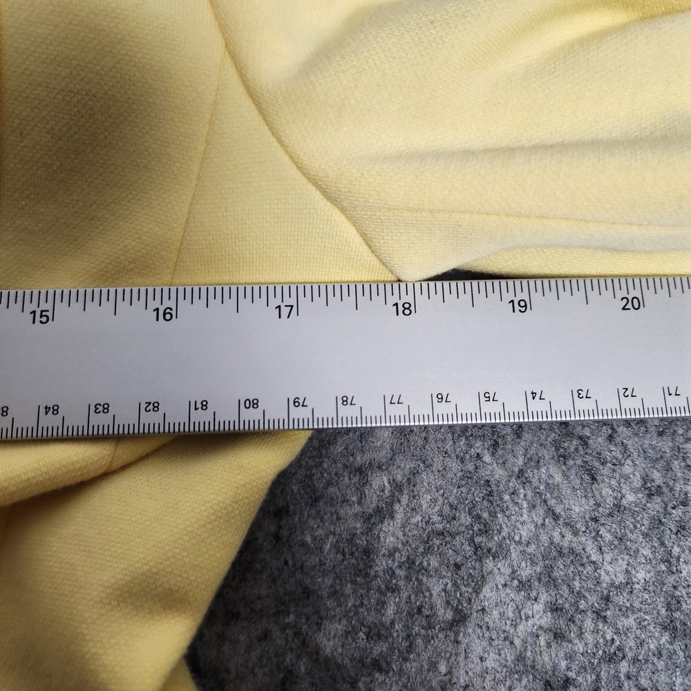 Talbots Petite Aberdeen Knit Blazer Women 2P Yellow Long Sleeve Two Button Prep - Picture 5 of 6